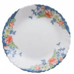 Taldrik prae Arcopal Florine, &Oslash; 25 cm, sinine v./valge v./punane v.