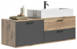 Valamualune vannitoa kapp MC Akcent Mason X12B8708, pruun v./hall v., 40 cm x 140 cm x 62 cm
