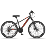 Jalgratas m&auml;gi- Champions Kaunos 24 DB (KAU.2421D)v, 24 ", 13" raam, oranž v./hall v.
