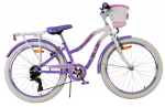 Laste jalgratas, laste Volare Lovely 24125, valge/violetne, 24"