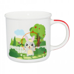 Tass Ambition Betty and Bunny, valge/roheline, 0.24 l