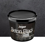 Dekoratiivkrohv, seinale Jeger Beton Black, must, 7 kg