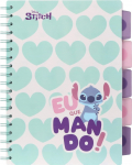 Vihik Disney Fashion Stitch 74982PTR, ruuduline, B5, 100 lehte, Valge v./Helesinine v.