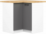 Nurgak&ouml;&ouml;gikapp Akord Oliwia S90/90, pruun v./valge v./hall v., 90 cm x 46 cm x 85 cm