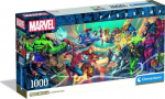 Pusle Clementoni Marvel Heroes Vs Villains 37056, 33 cm x 98 cm, 1000 tk, mitmev&auml;rviline