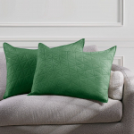 Dekoratiivpadjap&uuml;&uuml;r Restilo Laila, roheline, 50 cm x 70 cm, 2 tk