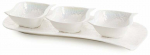 Serveerimiskomplekt Nina, 41 cm x 6.5 cm, 18 cm, 4 tk, Valge v.