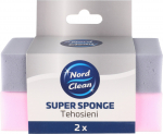 Puhastusk&auml;sn Nord Clean Super Sponge 652246, roosa v./hall v., 2 tk