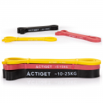 Vastupidavuslintide komplekt Actiget ACT0047, 104 - 107 cm x 2 cm, must v.