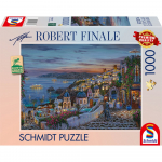Pusle Schmidt Robert Finale Santorini Sunset, 49.3 cm x 69.3 cm, 1000 tk, mitmev&auml;rviline
