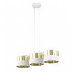 Valgusti lagi Emibig Lux, E27, 3 x 15 W, kuldne v./valge v.
