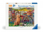 Pusle Ravensburger Cute Dogs In The Garden, 36 cm x 49 cm, 500 tk, mitmev&auml;rviline