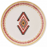 Taldrikute komplekt magustoidu Hermia Felix, &Oslash; 19.3 cm, valge v./punane v.