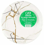 &Uuml;hekordne taldrik Go Green Marble, &Oslash; 18 cm, 10 tk