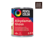 Emailv&auml;rv, universaalsed Pentacolor Alkydamel, l&auml;ikiv, 0.9 kg, &scaron;okolaad v.