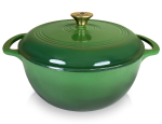 Emailitud malmpott Allesken Verdeluxe, &Oslash;28 cm, 5.6 l, roheline v.