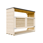 Aia panipaik Timbela M982A, 217 cm x 75 cm x 159 cm, 680 l, pruun v.