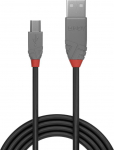 Juhe Lindy Anthra Line USB 2.0 A male, Mini USB 2.0 B male, 0.5 m, must