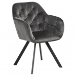 Tugitool Lola, tumehall v., 57.5 cm x 61.5 cm x 81.5 cm