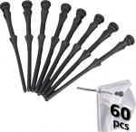 Kinnitus Akasa Rubber Case Fan Mounts 60-pcs, 7.38 cm, must v., 60 tk