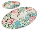 Vannitoamattide komplekt Foutastic Spring 359CHL2383, mitmev&auml;rviline, 100 cm x 60 cm