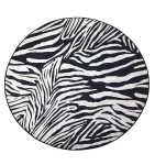 Vaip Conceptum Hypnose Zebra 882CHL1308, valge v./must v., 140 cm x 140 cm