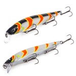 Vobler Akara Mullet 110F, 11 cm, 14 g, must/oranž/hall