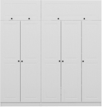 Riidekapp Kalune Design Kale 5228, valge v., 225 cm x 52 cm x 255 cm