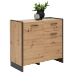 Kummut Forte Flash OSTK221-C822, pruun v./must v., 86.1 cm x 41 cm x 97.1 cm