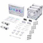 &Otilde;hkjahuti korpusele Phanteks PH-F120D30R_DRGB_PWM_WT01_3P, 120 mm x 120 mm