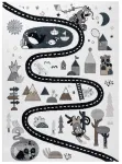 Vaip sise Hakano Beo Route, must v./kreemjasvalge/beež v., 190 cm x 140 cm