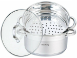 Kastrul Klausberg KB-7144, &Oslash;24 cm, 5 l, roostevaba teras v.