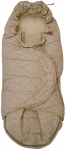 Talvine magamiskott beebile Lodger Cosy Toes Footmuff, kreemjasvalge/liivakarva pruun v., 100 cm x 50 cm
