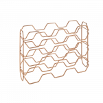 Pudeliriiul Metaltex Hexagon Copper, 43 cm x 12 cm x 34 cm, vask, kuldne v.