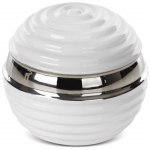 Dekoratiivne pall Zelda 423302, valge/h&otilde;be, 10 cm x 10 cm x 10 cm