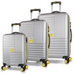 Kohvrite komplekt My Valice Plekobgri, hall, 100 l, 28 x 51 x 77 cm