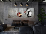 Reproduktsioon Artgeist Mario Bros On Concrete HK7103, 200 cm x 80 cm