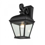 &Otilde;ue seinavalgusti Elstead Lighting Bayview 1, 60W, E27, IP44, must v., 22.8 cm x 42.2 cm
