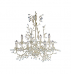 Valgusti rippuv Searchlight Almandite 2498-8CR, E14, 8 x 60 W, kuldne v./valge v.