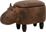 Tumba Beliani Hippo, pruun v., 60 cm x 32 cm x 35 cm