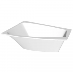 Vann, teisaldatav SPN Trevi BT-540-L, 182.5 cm x 122 cm x 62 cm, as&uuml;mmeetriline, valge