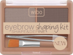 Kulmude meigikomplekt, kulmude jaoks Wibo Eyebrow Shaping Kit, 5 ml, pruun v. 3