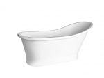 Vann, teisaldatav Besco Gloria, 150 cm x 66 cm x 78 cm, ovaalne, kuldne/valge