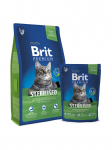 Kuiv kassitoit Brit Premium Cat Sterilised, kanaliha, 1.5 kg