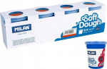 Plastiliin Milan Soft, 0.464 kg, mitmev&auml;rviline, 4 tk
