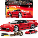 Konstruktor, auto Mattel Hot Wheels 90 Acura NSX, 876 tk, punane v.