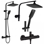 Termostaatsegistiga du&scaron;ikomplekt Rea Tom, must v.