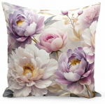 Dekoratiivpadjap&uuml;&uuml;r JMC-130, valge v./violetne v., 40 cm x 40 cm