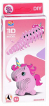 3D-pusle Unicorn ZA5809, 7 cm x 6.5 cm, roosa