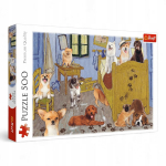 Pusle Trefl Vincents Bedroom Puppy Revolution 37539, 34 cm x 48 cm, 500 tk, mitmev&auml;rviline